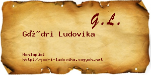 Gödri Ludovika névjegykártya